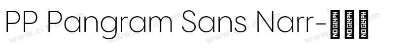 PP Pangram Sans Narr字体转换